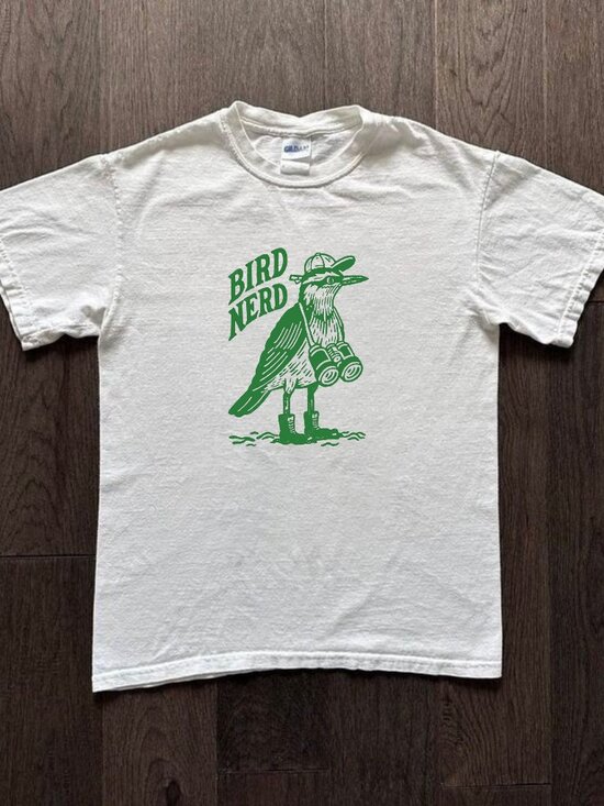 Tops - Bird Nerd Binoculars Graphic T-Shirt